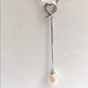 Sterling Silver Necklace With Freshwater Pearl